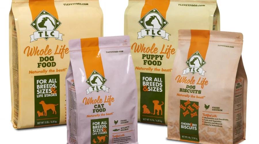 this image is about the TLC Whole Life Dog Food.